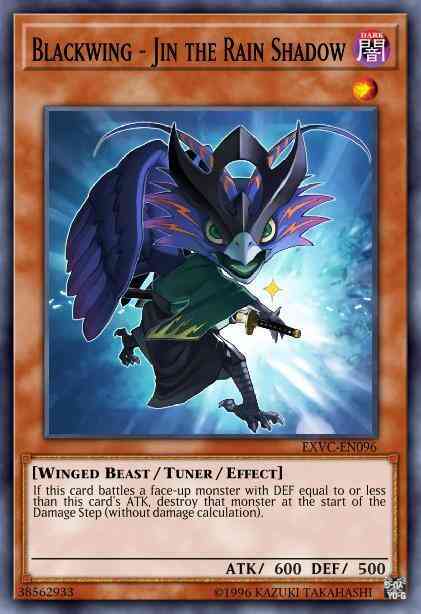 Blackwing - Jin the Rain Shadow - EXVC-EN096 - Rare - Unlimited