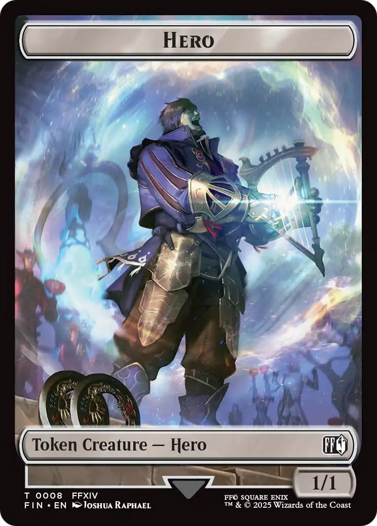 Bird Token (17) // Hero Token (08) [FINAL FANTASY: Tokens] [Non-Foil]