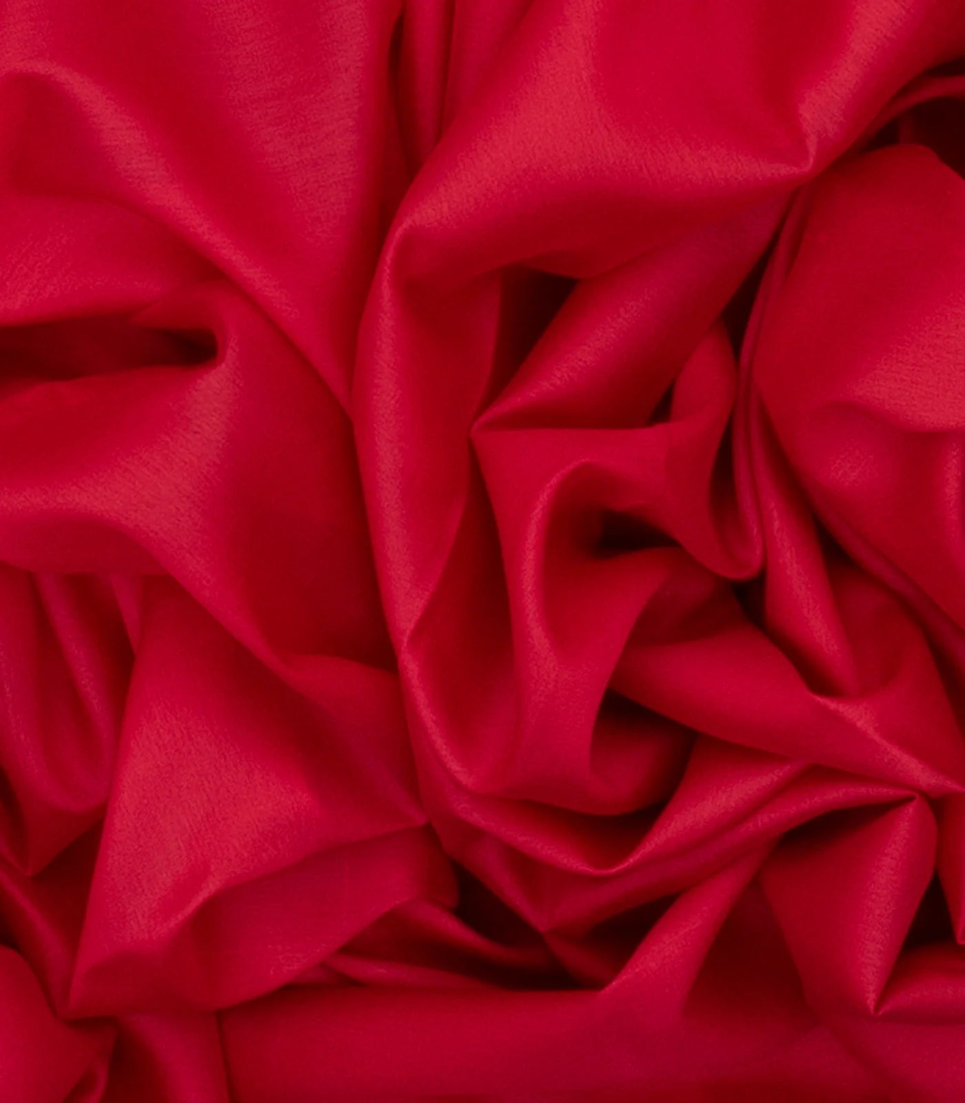 Crimson Mysore Plain Crepe Silk Saree With Cyan Border