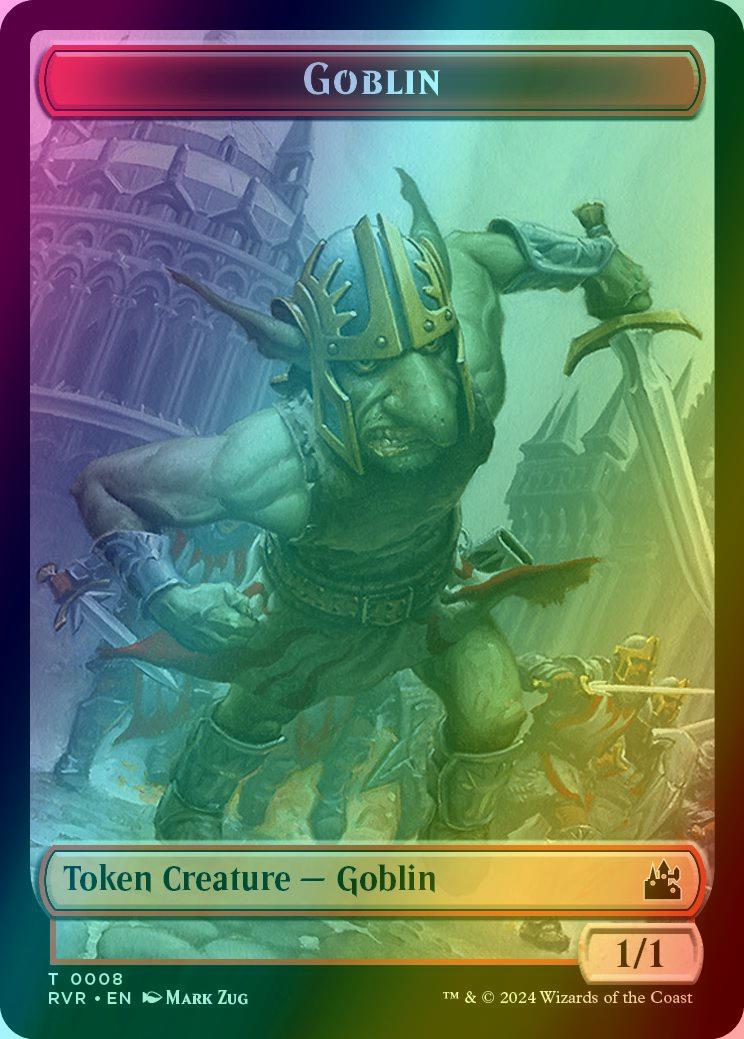 Angel Token (02) // Goblin Token (08) [Ravnica Remastered: Tokens] [Foil]