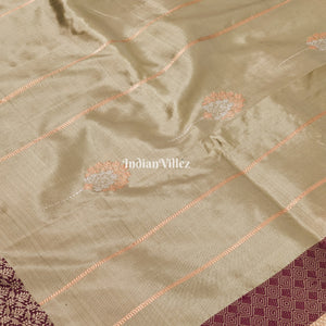 Pista Green Pure Banarasi Katan Silk Saree