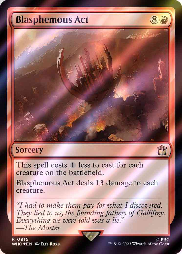 Blasphemous Act [815] [Universes Beyond: Doctor Who] [Surge Foil]