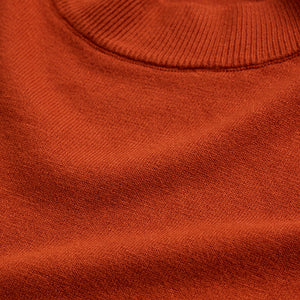 Orange Knitted Sweatshirt