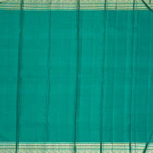 Multi Colour Handloom Kanchipuram Korvai Silk Saree With Stripes