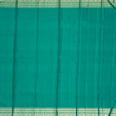 Multi Colour Handloom Kanchipuram Korvai Silk Saree With Stripes