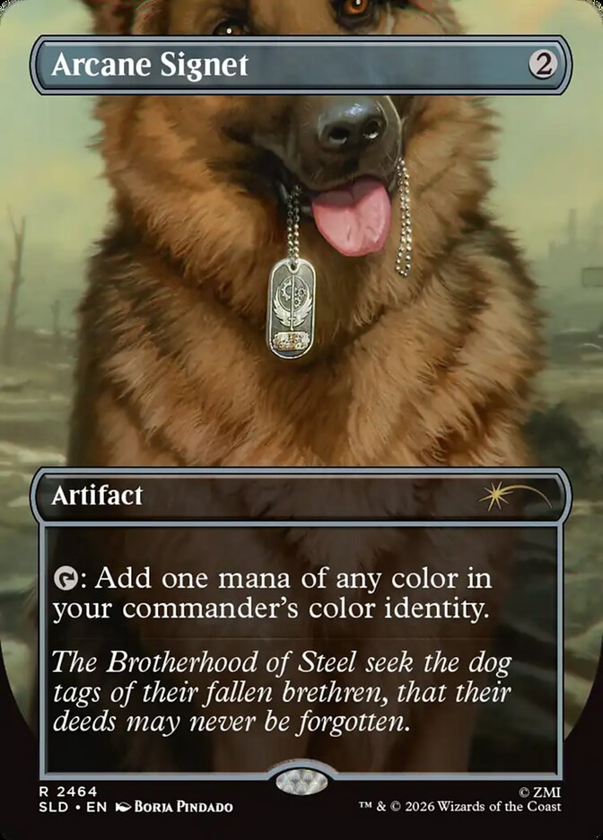 Arcane Signet [2464] [Borderless] [Fallout: Greet the Dog] [Secret Lair Drop] [Non-Foil]