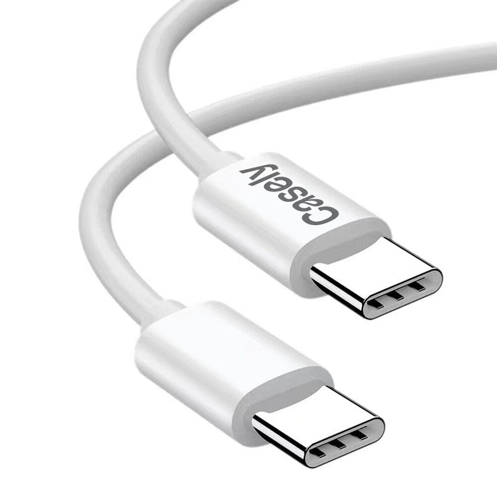 USB-C to USB-C Charging Cord 100W | White Cable
