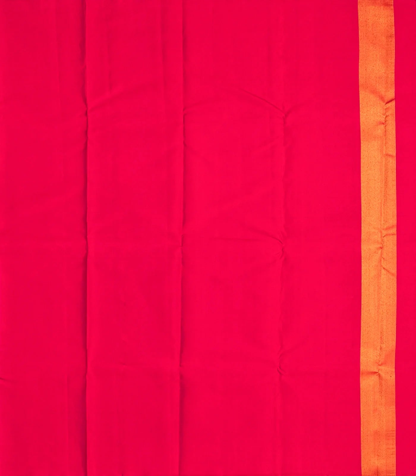 Crimson Handloom Kanchipuram Silk Saree With Zari Temple Border