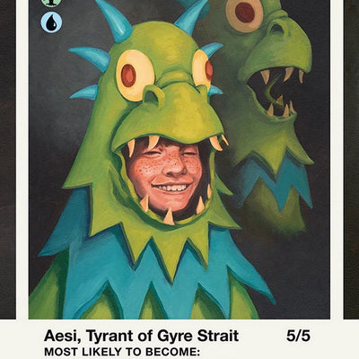 Aesi, Tyrant of Gyre Strait // Aesi, Tyrant of Gyre Strait [1873] [Borderless] [Class of '87] [Secret Lair Drop] [Non-Foil]