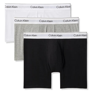 Calvin Klein White Black Grey Boxer Briefs Three Pack