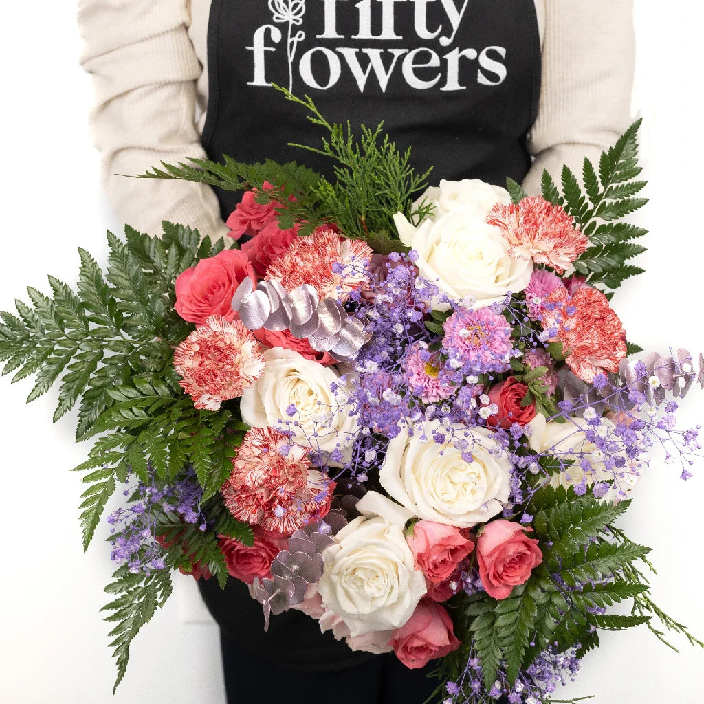 Candy Kisses Pink Flower Centerpieces