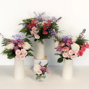 Candy Kisses Pink Flower Centerpieces