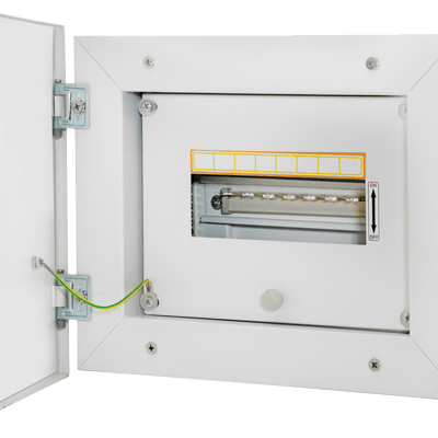 Horizontal Double Door TPN 12 Way Distribution Board