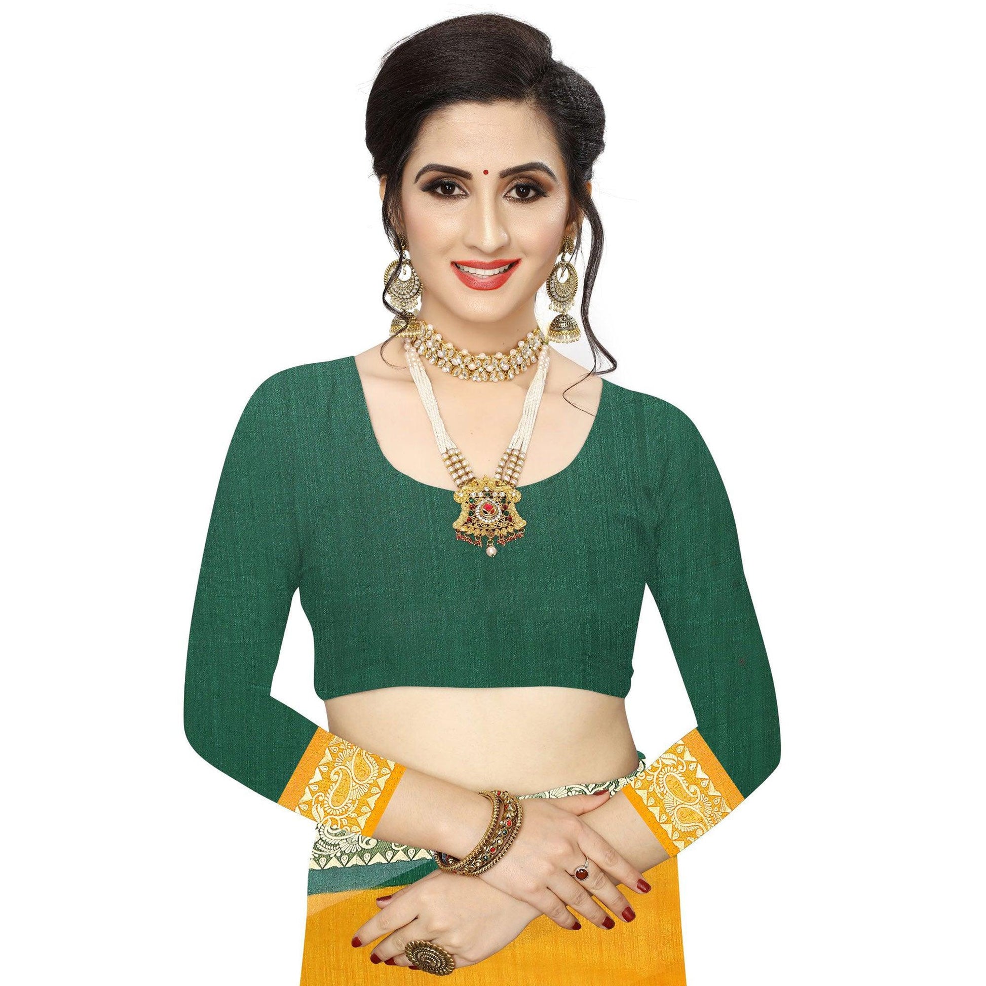 Capricious Mustard Yellow Colored Festive Wear Woven Vichitra Silk Saree