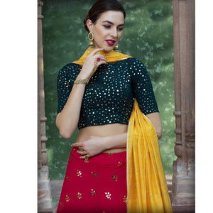 Capricious Raani Coloured Festive Wear Fancy Sequins Work Georgette Lehenga Choli