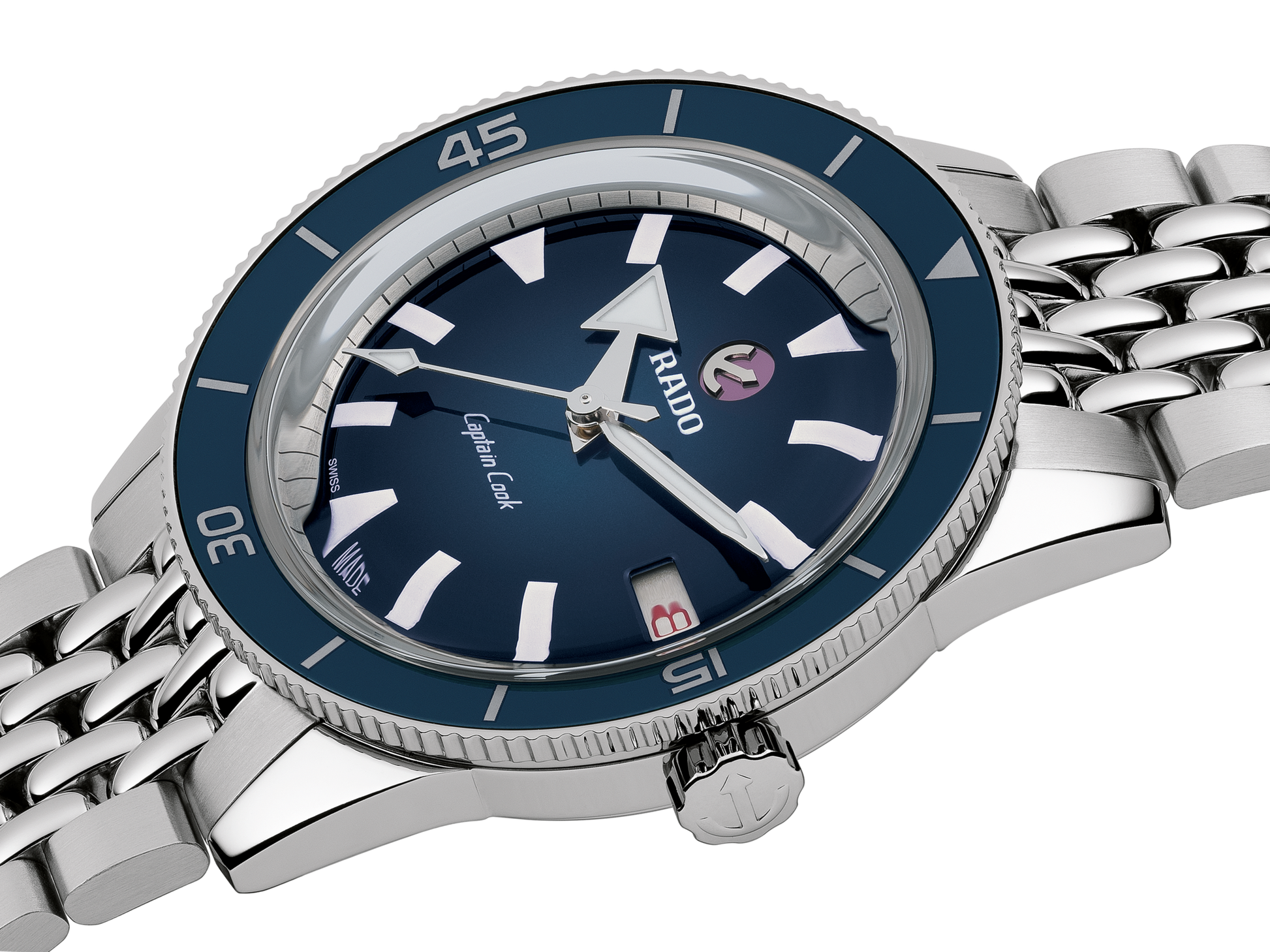 Rado Captain Cook Blue Dial Unisex 37mm
