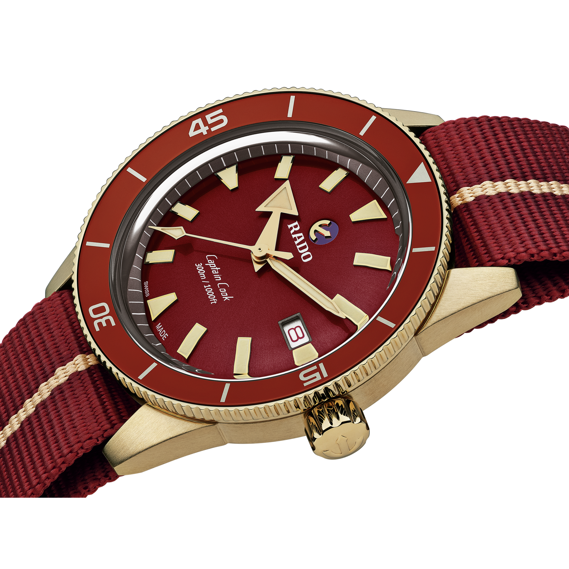 Rado Captain Cook Red Dial Men 42mm