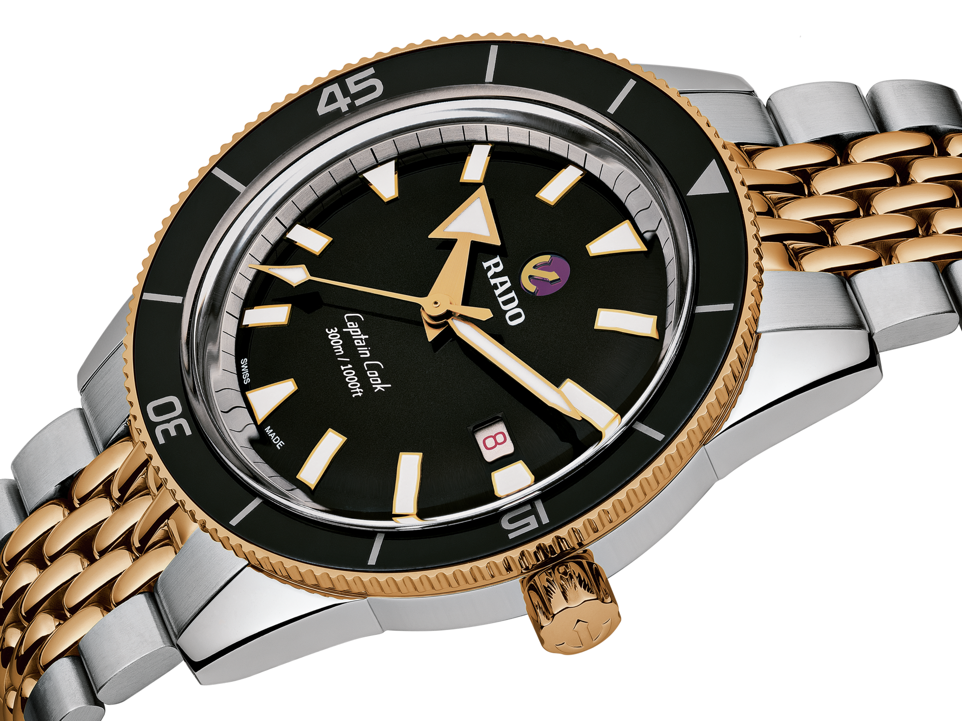Rado Captain Cook Black Dial Men 42mm