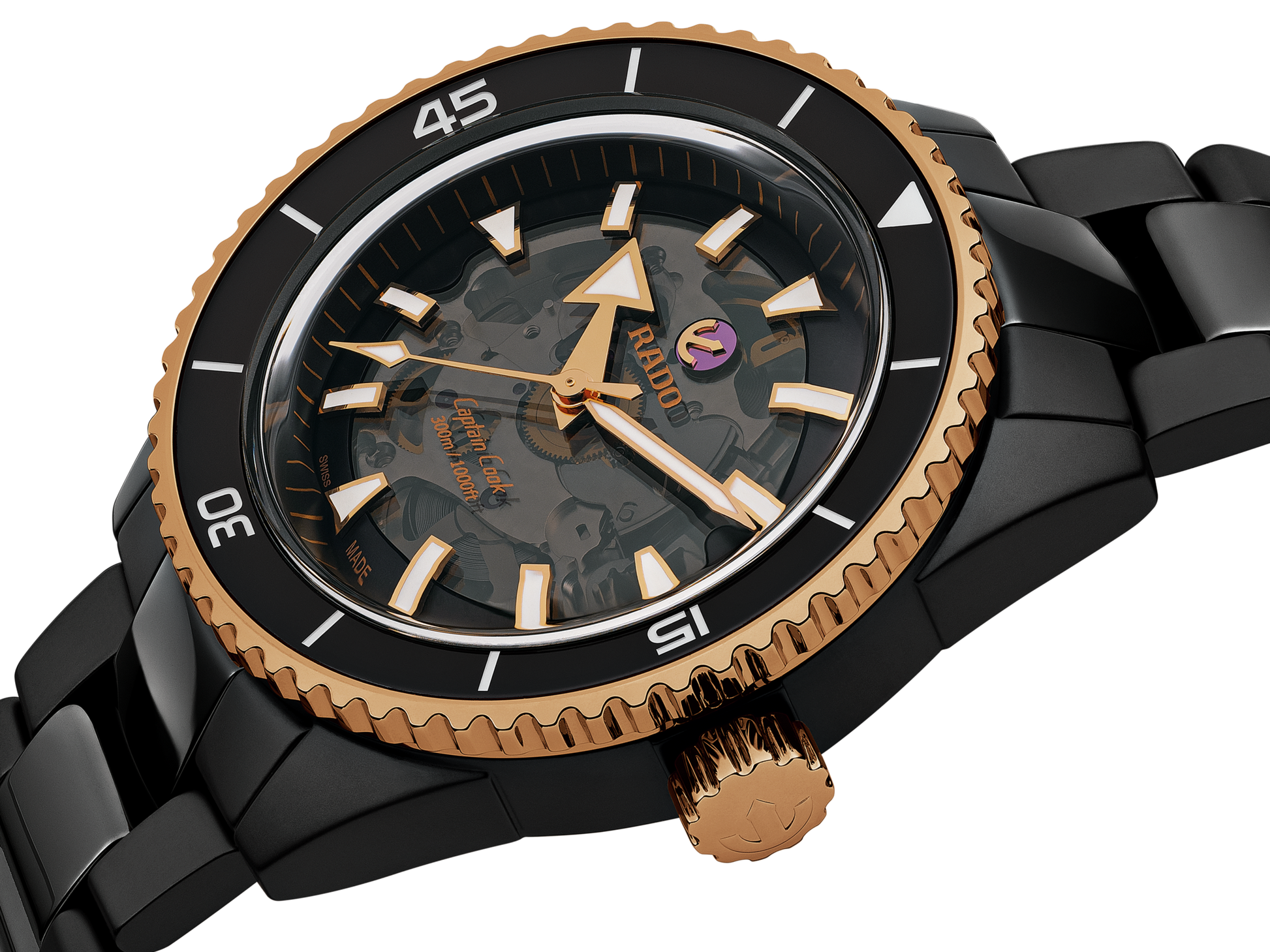Rado Captain Cook Black Dial Men 43mm
