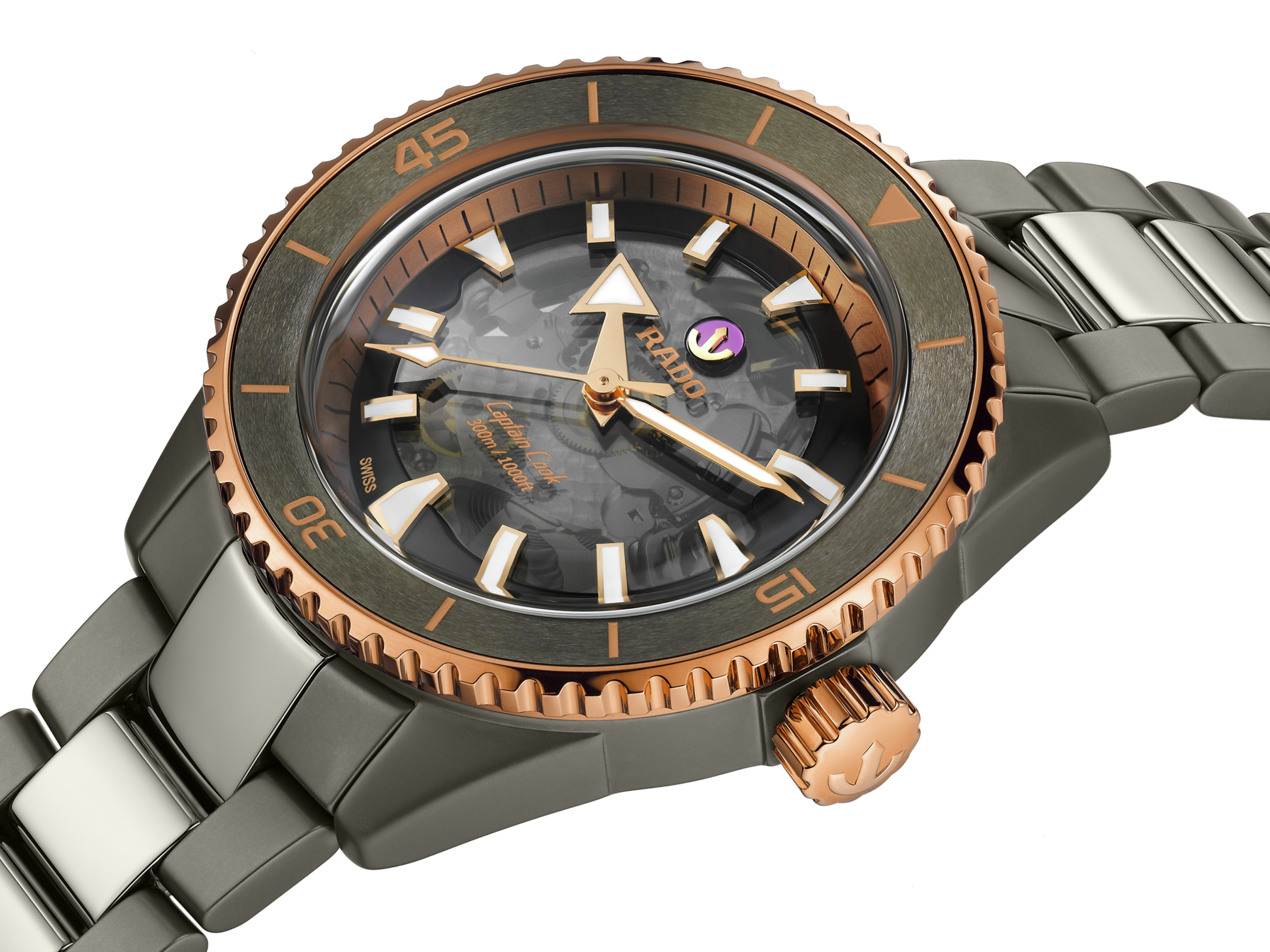 Rado Captain Cook Black Dial 43 MM Men's Watch