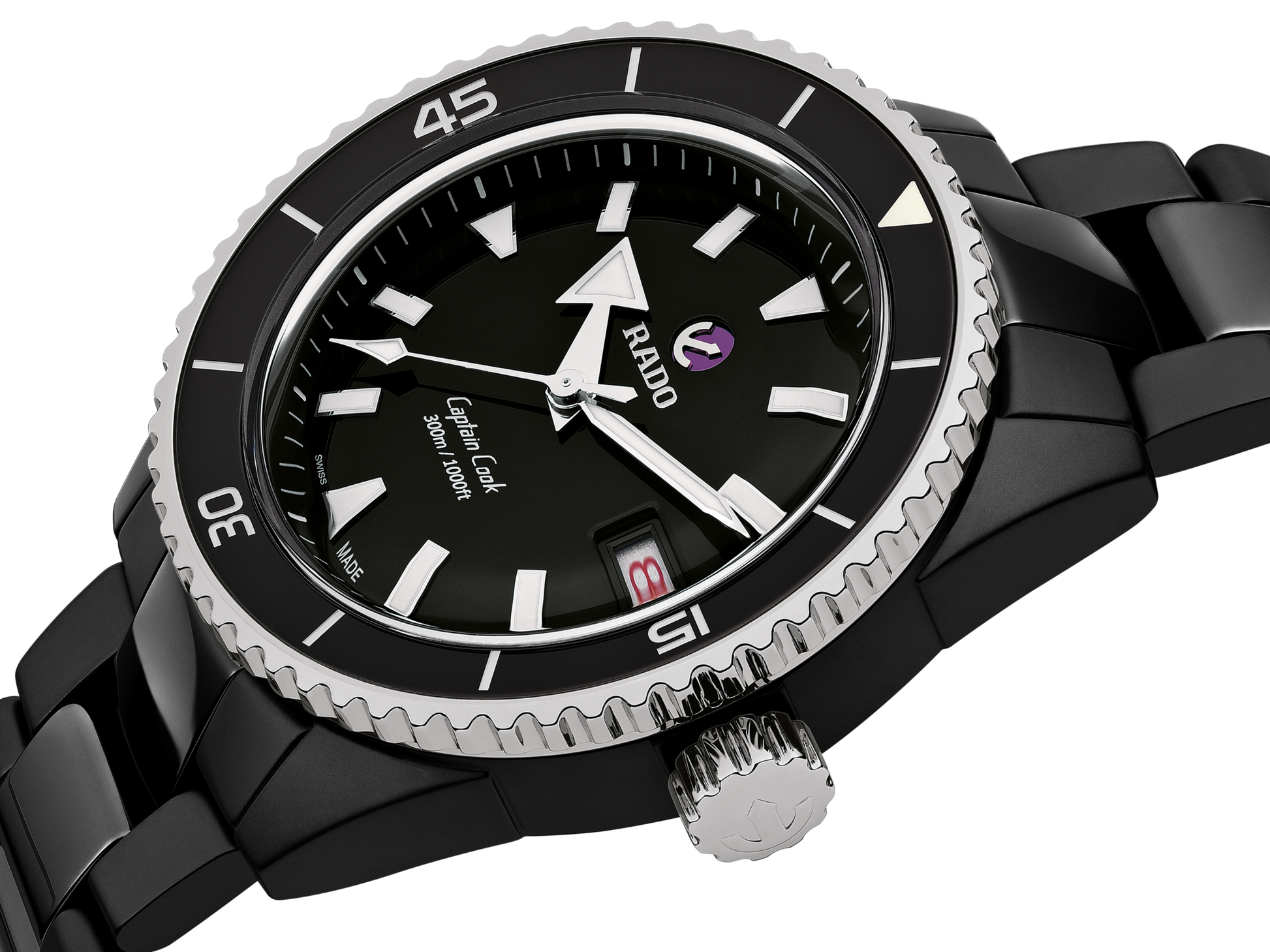 Rado Captain Cook Black Dial Men 43mm