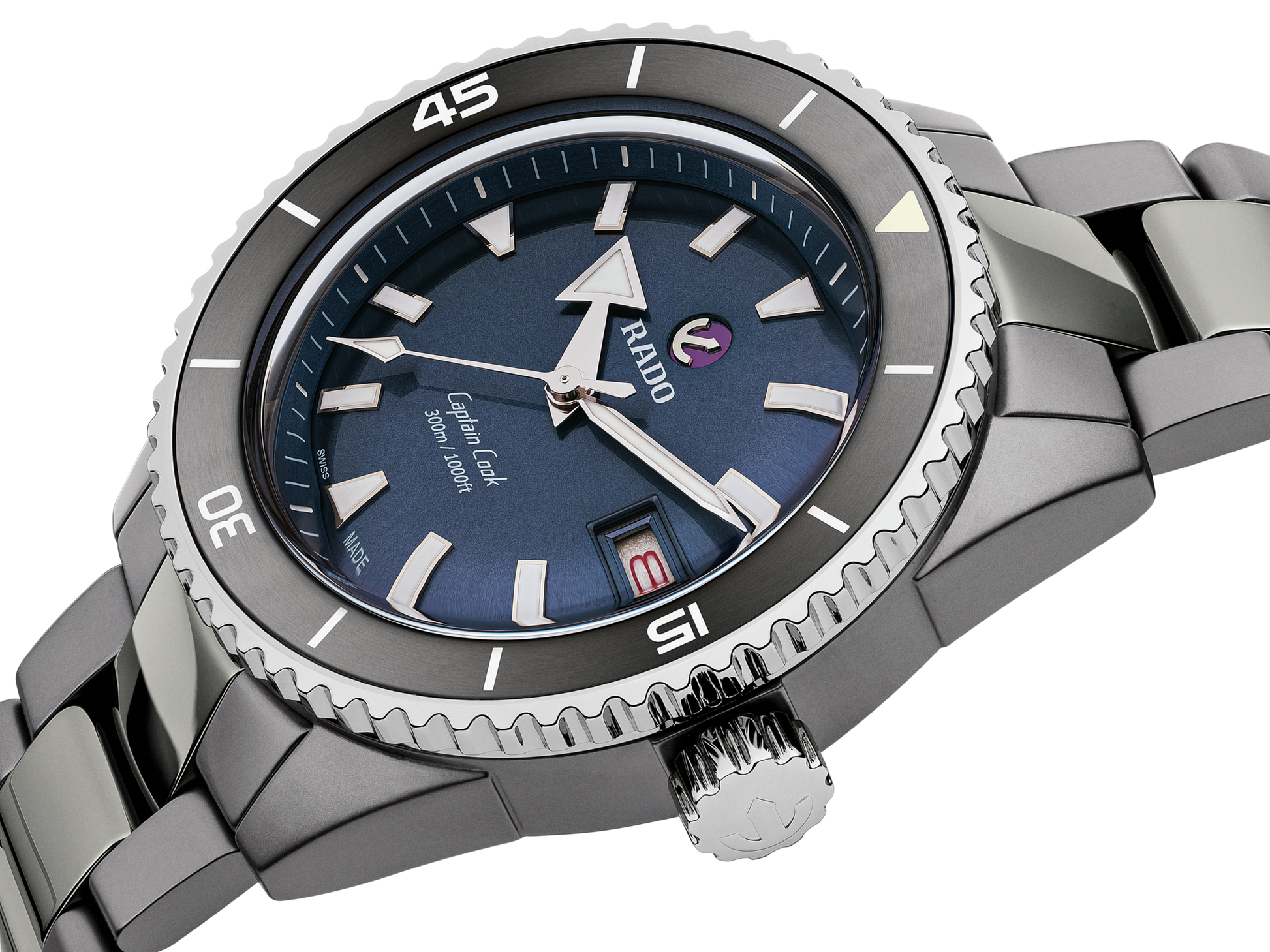 Rado Captain Cook Blue Dial Men 43mm