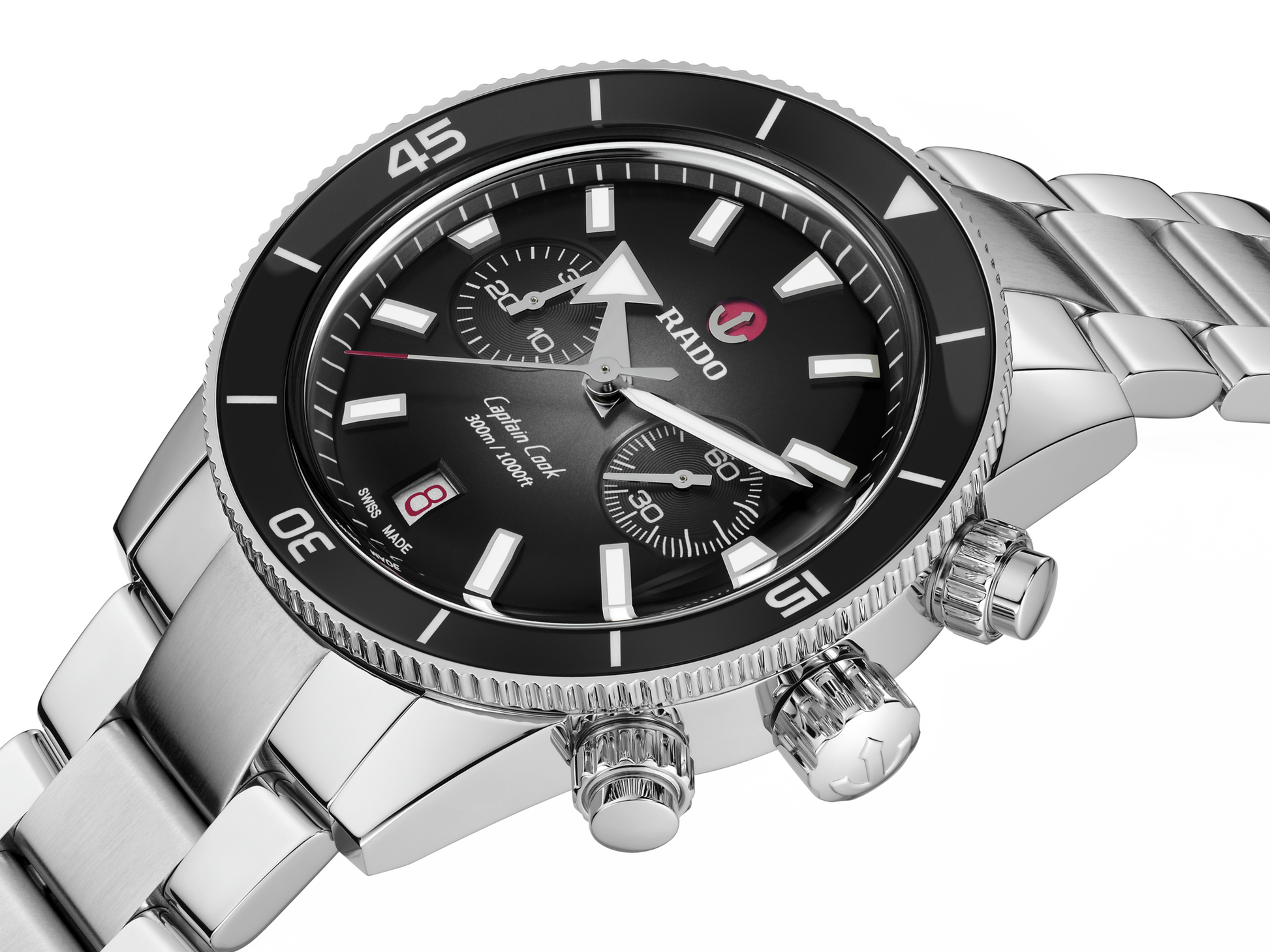 Rado Captain Cook Black Dial Men 43mm