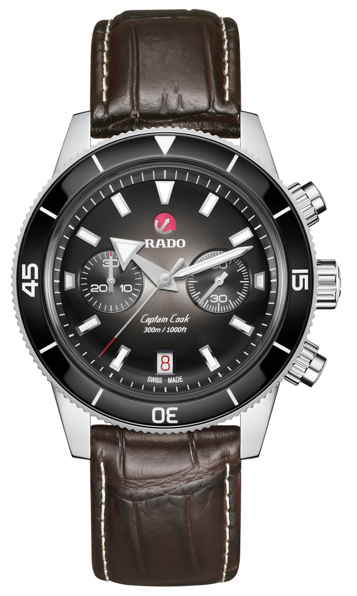 Rado Captain Cook Black Dial Men 43mm