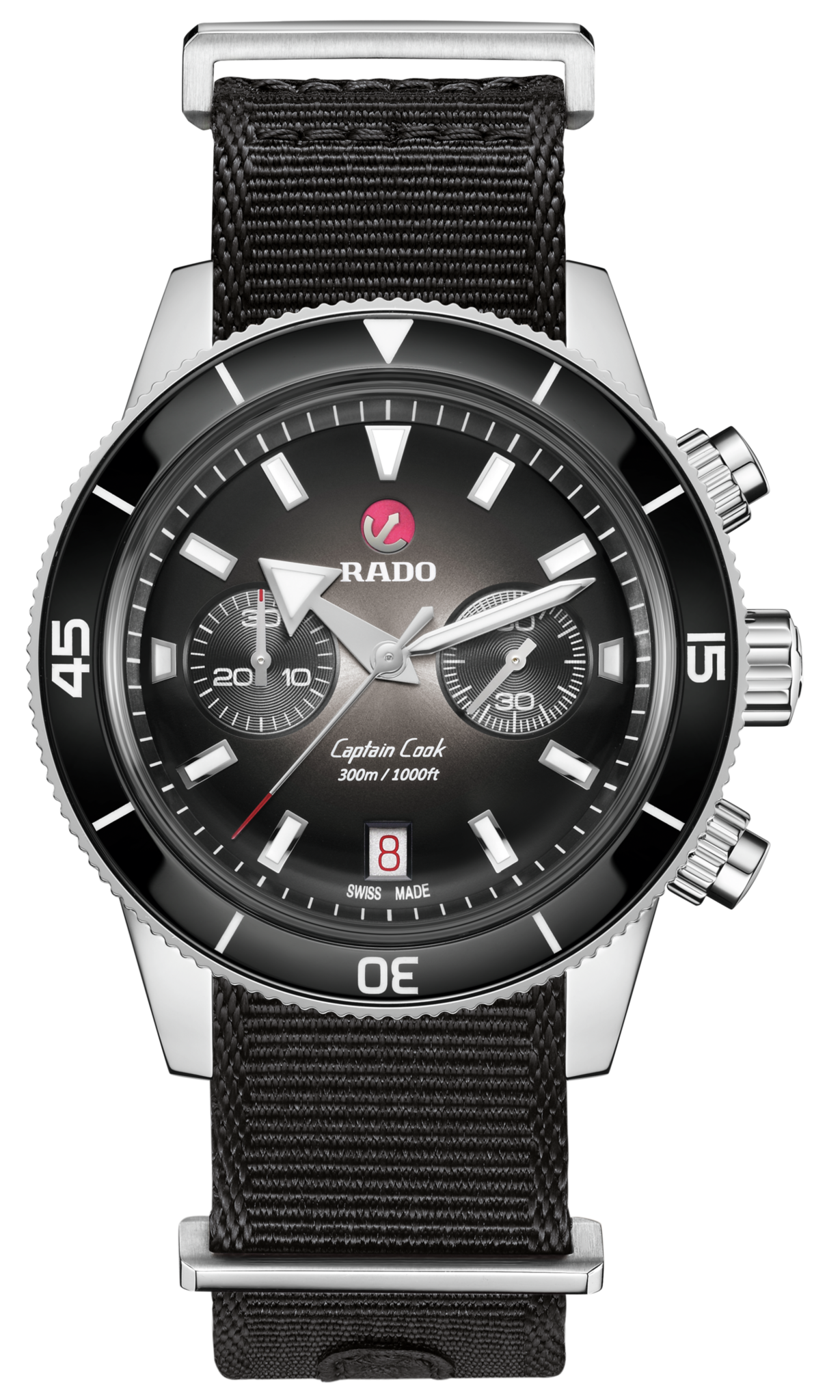Rado Captain Cook Black Dial Men 43mm