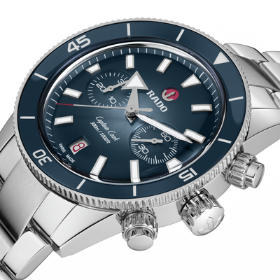 Rado Captain Cook Blue Dial Men 43mm