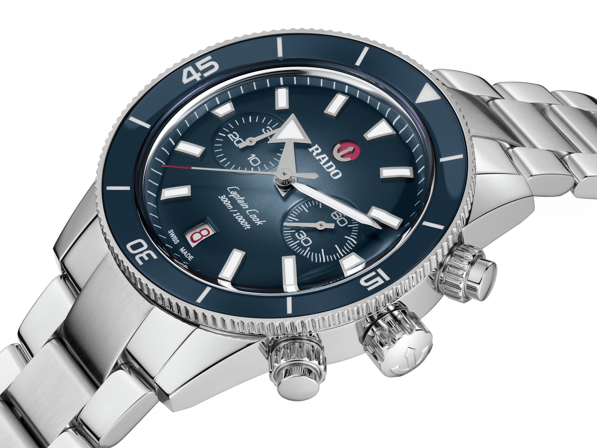 Rado Captain Cook Blue Dial Men 43mm