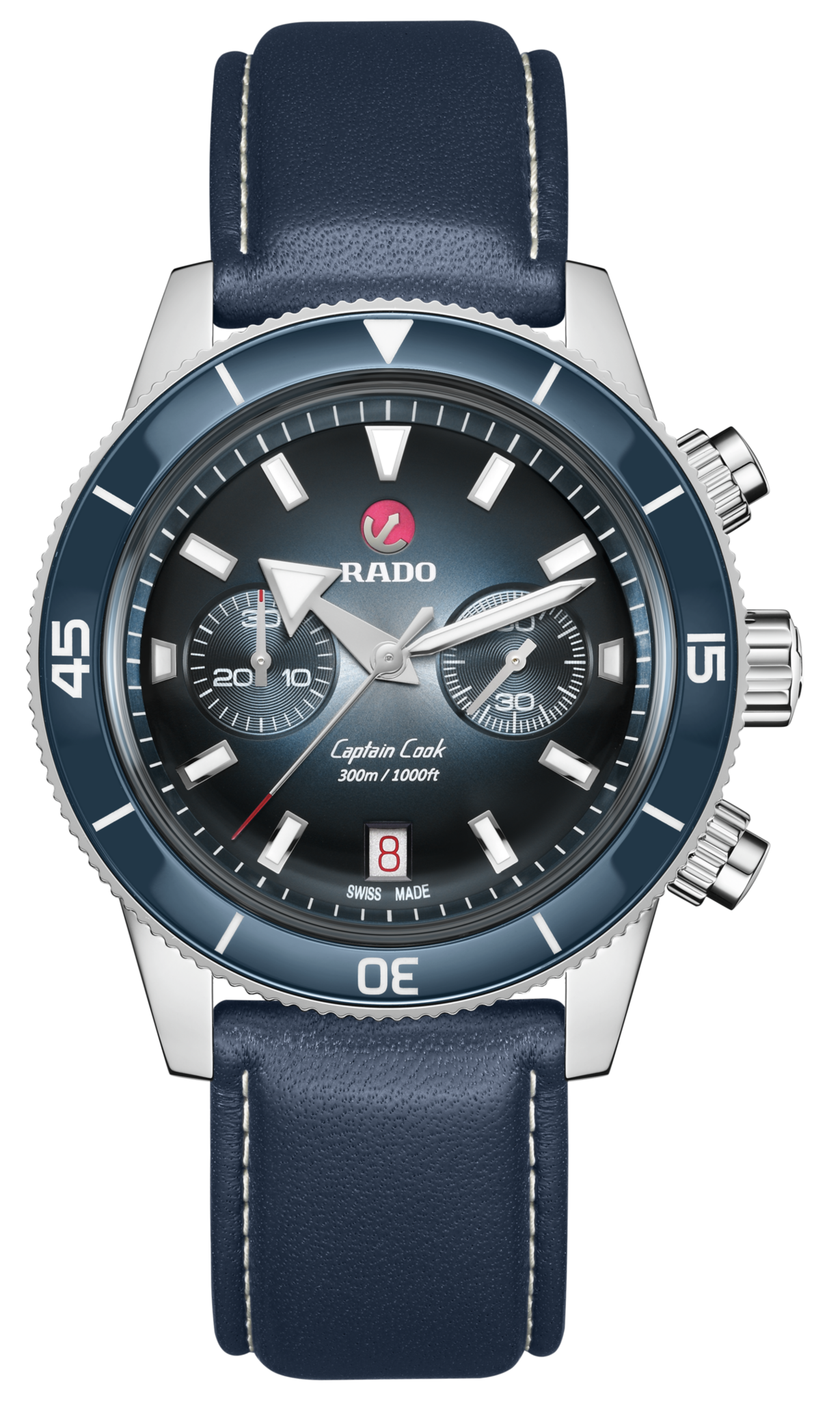 Rado Captain Cook Blue Dial Men 43mm