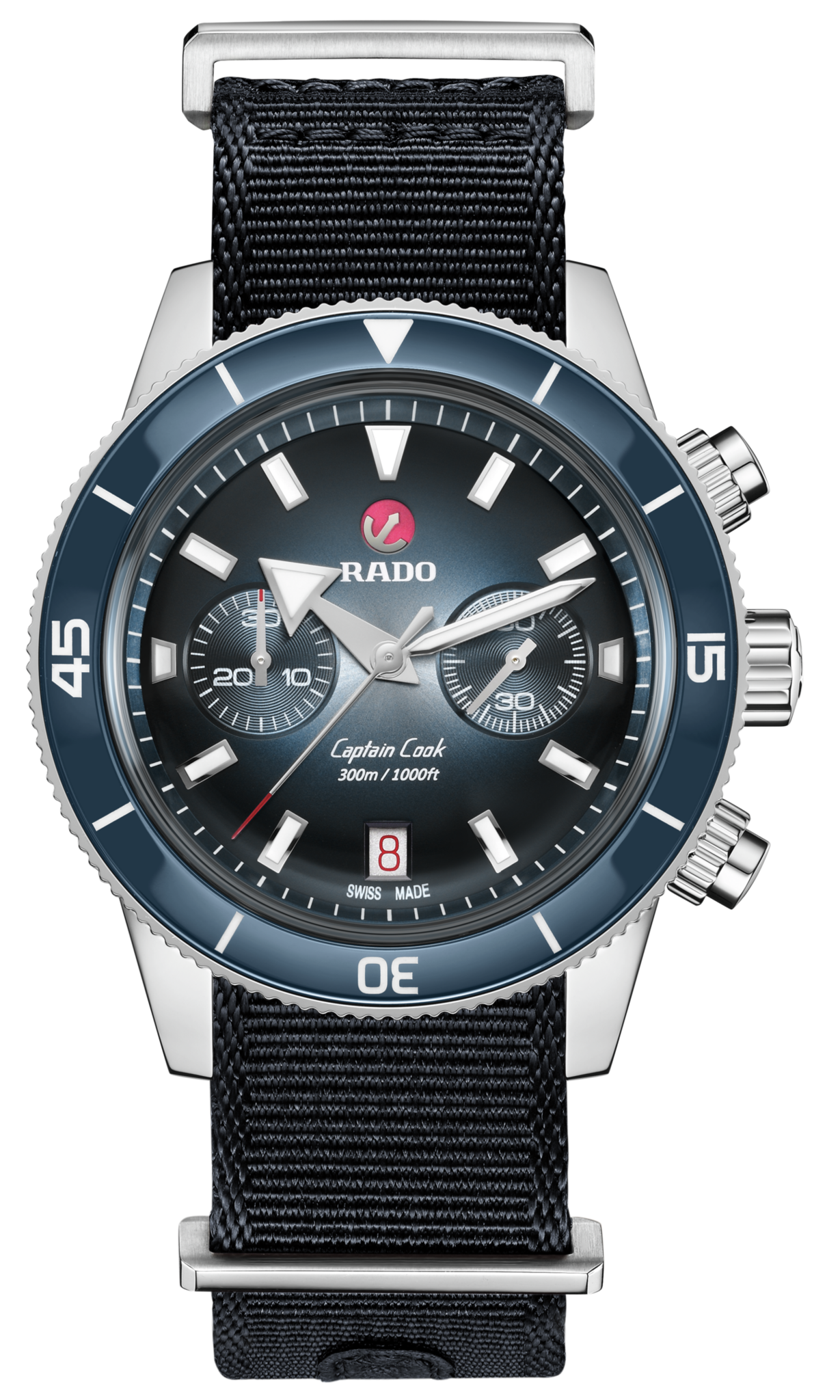 Rado Captain Cook Blue Dial Men 43mm