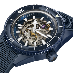 Rado Captain Cook High-Tech Ceramic Skeleton Blue Dial Men 43mm