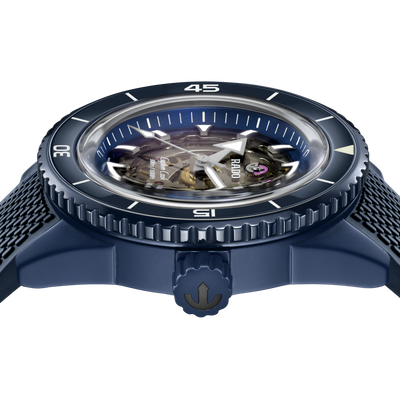 Rado Captain Cook High-Tech Ceramic Skeleton Blue Dial Men 43mm