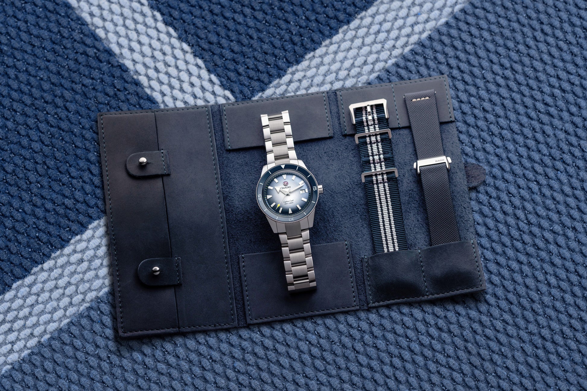 Rado Captain Cook Automatic Blue White Dial Men 42mm