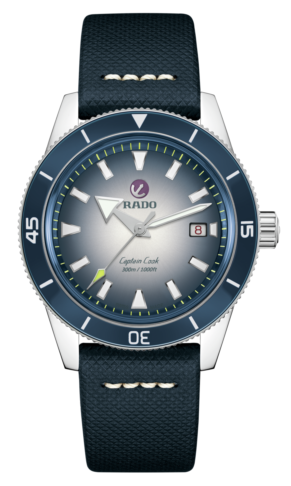 Rado Captain Cook Automatic Blue White Dial Men 42mm