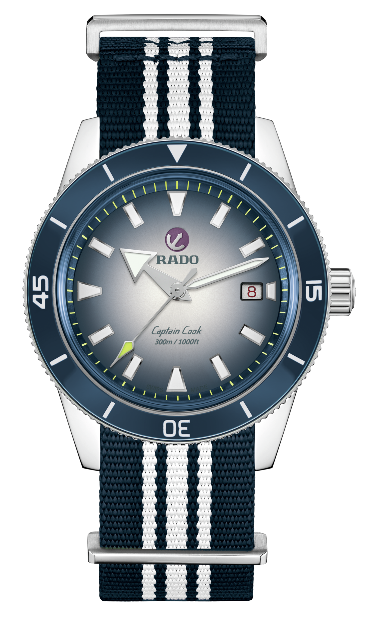 Rado Captain Cook Automatic Blue White Dial Men 42mm