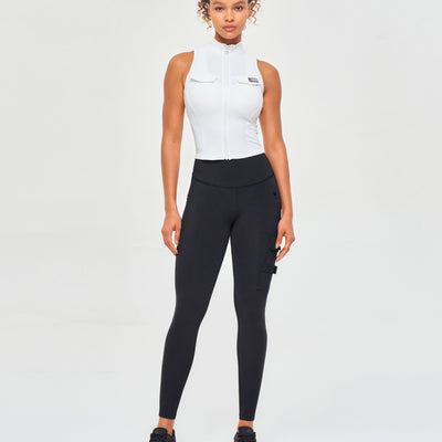 Cargo Fitness Leggings - Black