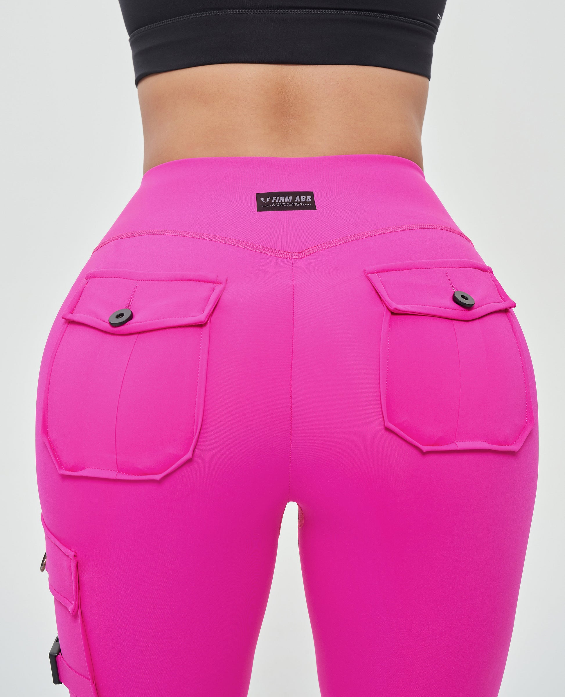 Cargo Fitness Leggings - Fuchsia