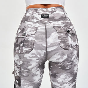 Cargo Fitness Leggings - Tie Dye Camo