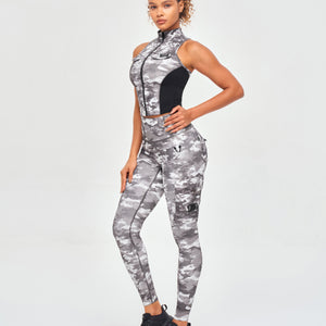 Cargo Fitness Leggings - Tie Dye Camo