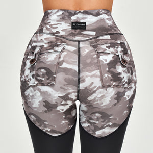 Cargo Power Leggings - Tie Dye Camo