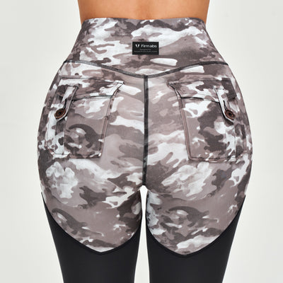 Cargo Power Leggings - Tie Dye Camo