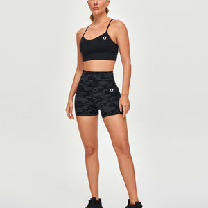 Cargo Short Shorts - Black Gray Camo