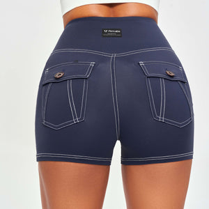 Cargo Short Shorts - Navy Blue