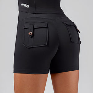 Cargo Short Shorts - Black
