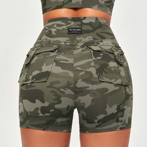 Cargo Short Shorts - Camo