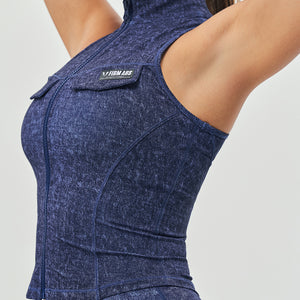 Army Abs Tank - Denim Blue