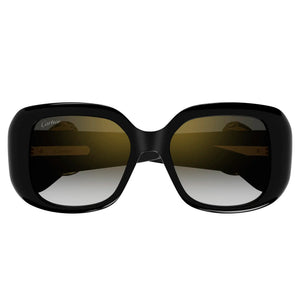 Cartier Eyewear CT0471S-001 Black Grey Sunglasses